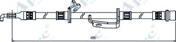 APEC BRAKING HOS4126 Гальмівний шланг