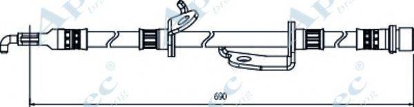 APEC BRAKING HOS4127 Гальмівний шланг