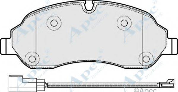 APEC BRAKING PAD2036 Комплект гальмівних колодок, дискове гальмо