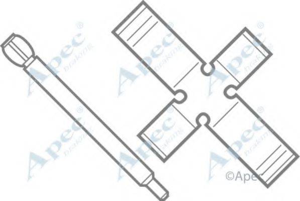 APEC BRAKING KIT309 Комплектуючі, гальмівні колодки