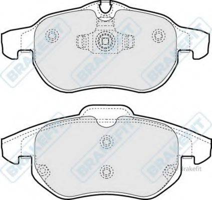 APEC BRAKING PD3069 Комплект гальмівних колодок, дискове гальмо