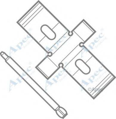 APEC BRAKING KIT407 Комплектуючі, гальмівні колодки