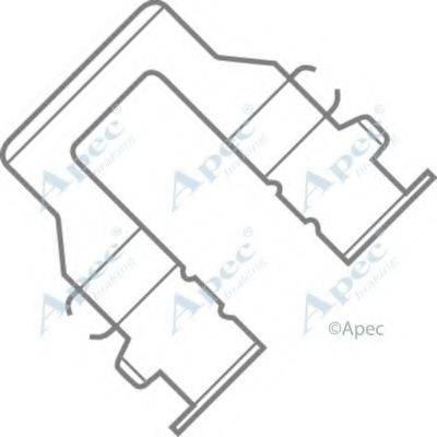 APEC BRAKING KIT436 Комплектуючі, гальмівні колодки