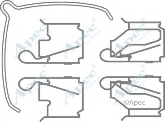 APEC BRAKING KIT440 Комплектуючі, гальмівні колодки