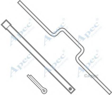 APEC BRAKING KIT555 Комплектуючі, гальмівні колодки