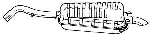 SIGAM 25697 Глушник вихлопних газів кінцевий