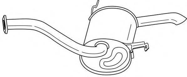 SIGAM 37624 Глушник вихлопних газів кінцевий