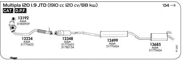 SIGAM FI355 Система випуску ОГ