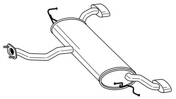 SIGAM 24635 Глушник вихлопних газів кінцевий