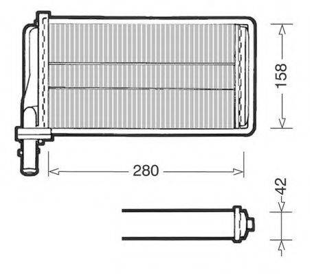 CTR 1228001 Теплообмінник, опалення салону