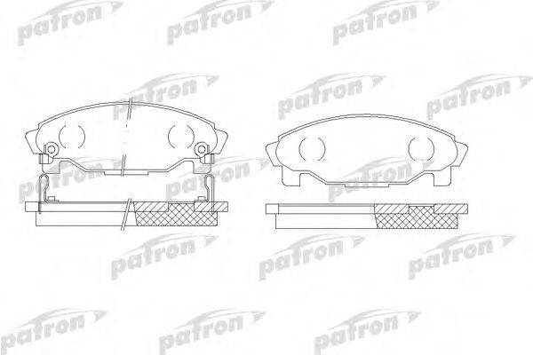 PATRON PBP1009 Комплект гальмівних колодок, дискове гальмо