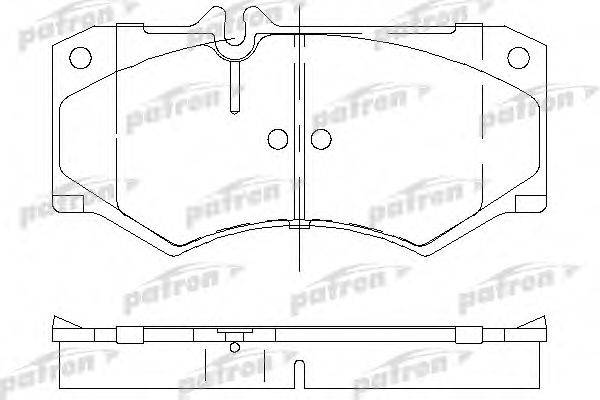 PATRON PBP239 Комплект гальмівних колодок, дискове гальмо
