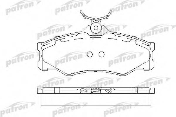 PATRON PBP517 Комплект гальмівних колодок, дискове гальмо
