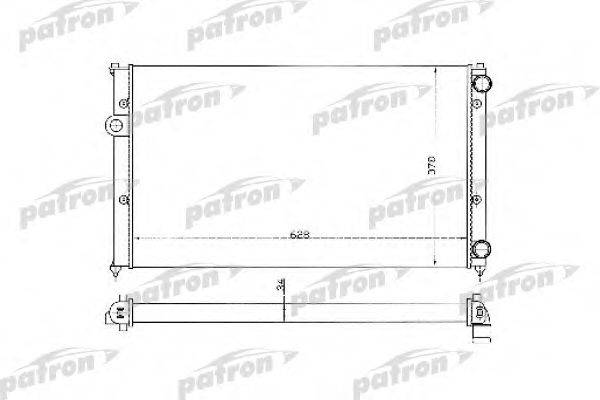 PATRON PRS3369 Радіатор, охолодження двигуна