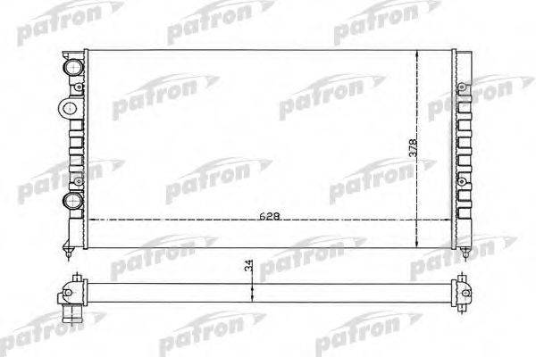 PATRON PRS3370 Радіатор, охолодження двигуна