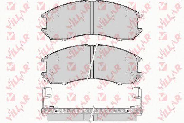 VILLAR 6260036 Комплект гальмівних колодок, дискове гальмо