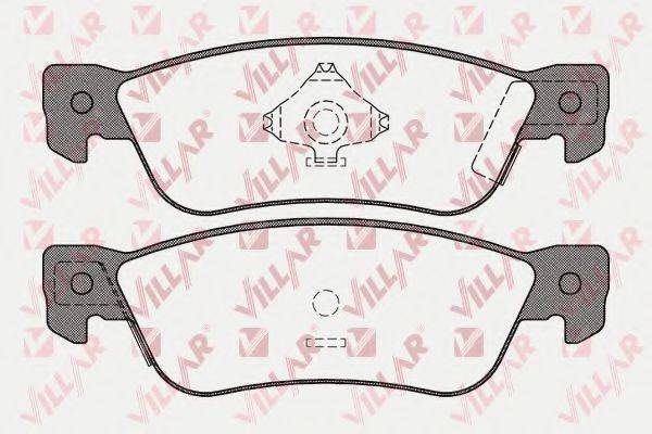 VILLAR 6260052 Комплект гальмівних колодок, дискове гальмо