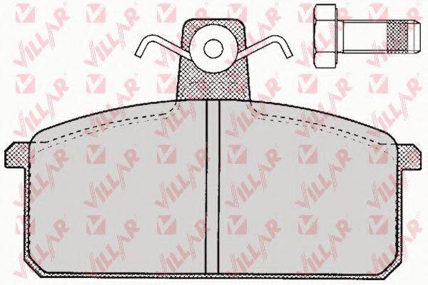 VILLAR 6260107 Комплект гальмівних колодок, дискове гальмо