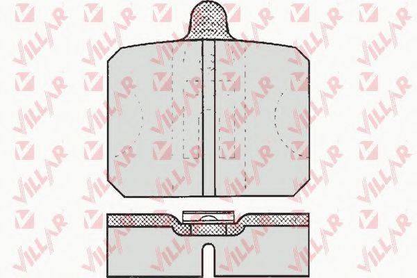 VILLAR 6260170 Комплект гальмівних колодок, дискове гальмо