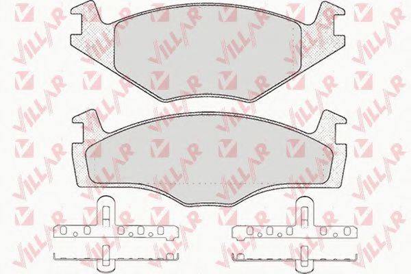 VILLAR 6260225 Комплект гальмівних колодок, дискове гальмо