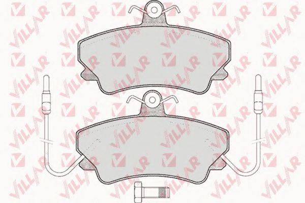 VILLAR 6260452 Комплект гальмівних колодок, дискове гальмо