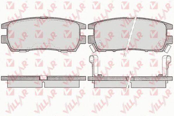 VILLAR 6260518 Комплект гальмівних колодок, дискове гальмо