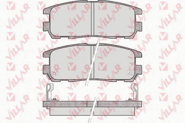 VILLAR 6260524 Комплект гальмівних колодок, дискове гальмо