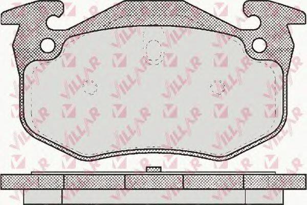 VILLAR 6260582 Комплект гальмівних колодок, дискове гальмо