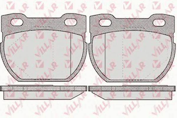 VILLAR 6260611 Комплект гальмівних колодок, дискове гальмо