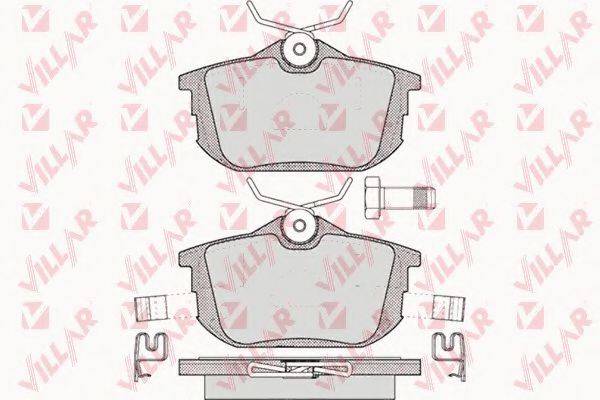 VILLAR 6260621 Комплект гальмівних колодок, дискове гальмо