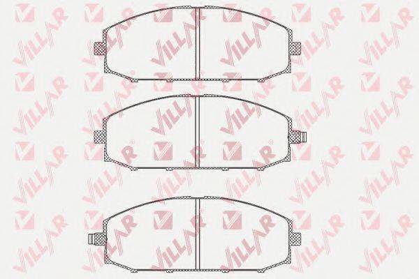 VILLAR 6260845 Комплект гальмівних колодок, дискове гальмо