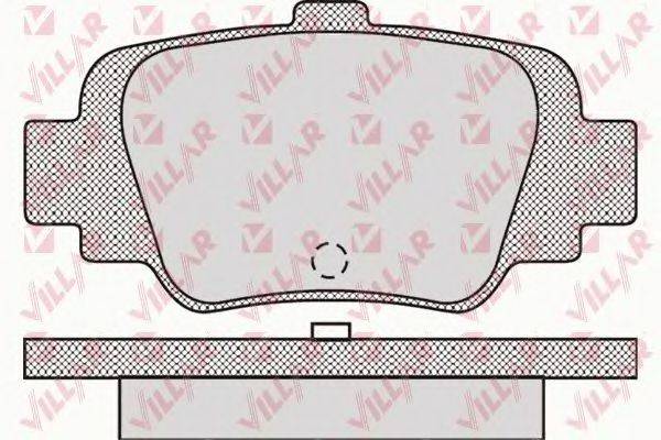 VILLAR 6260874 Комплект гальмівних колодок, дискове гальмо