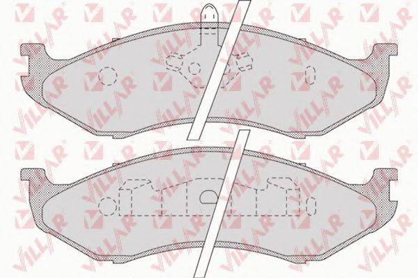 VILLAR 6260896 Комплект гальмівних колодок, дискове гальмо