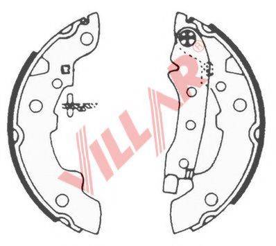 VILLAR 6290586 Комплект гальмівних колодок