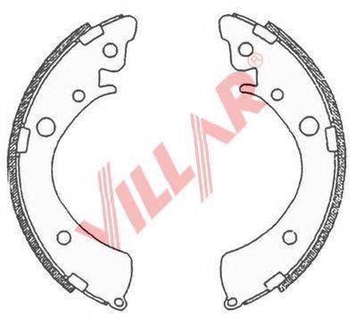 VILLAR 6290697 Комплект гальмівних колодок