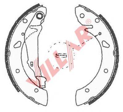VILLAR 6290706 Комплект гальмівних колодок