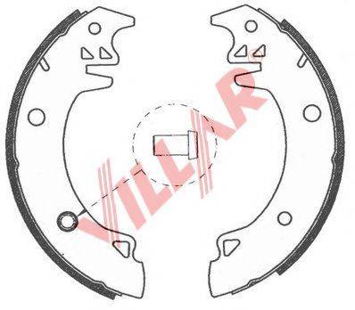 VILLAR 6290755 Комплект гальмівних колодок