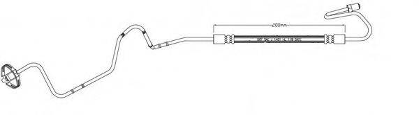 MOTAQUIP LVBH1616 Гальмівний шланг