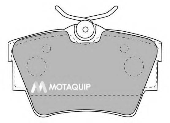 MOTAQUIP LVXL1123 Комплект гальмівних колодок, дискове гальмо