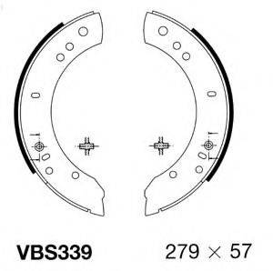 MOTAQUIP VBS339 Комплект гальмівних колодок