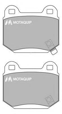 MOTAQUIP LVXL1220 Комплект гальмівних колодок, дискове гальмо