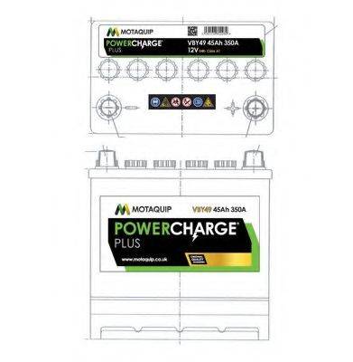 MOTAQUIP VBY49 Стартерна акумуляторна батарея