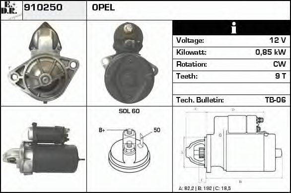 EDR 910250 Стартер