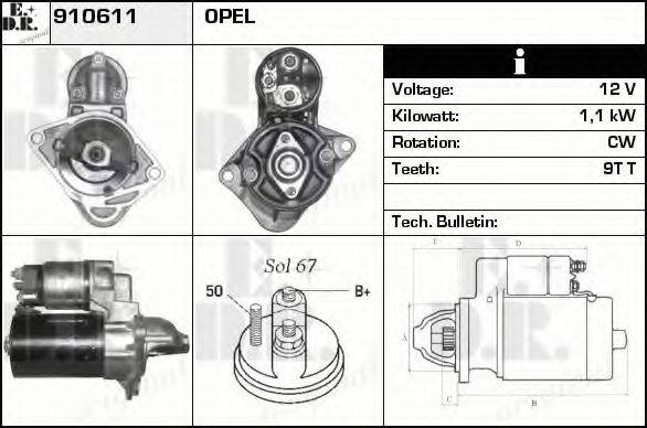 EDR 910611 Стартер