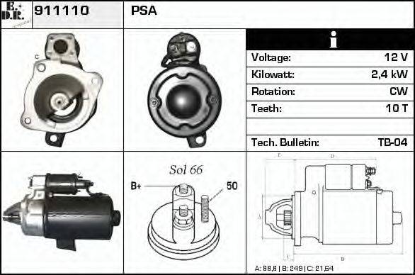 EDR 911110 Стартер