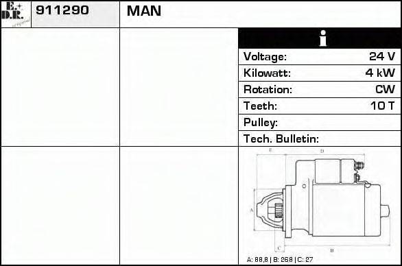 EDR 911290 Стартер