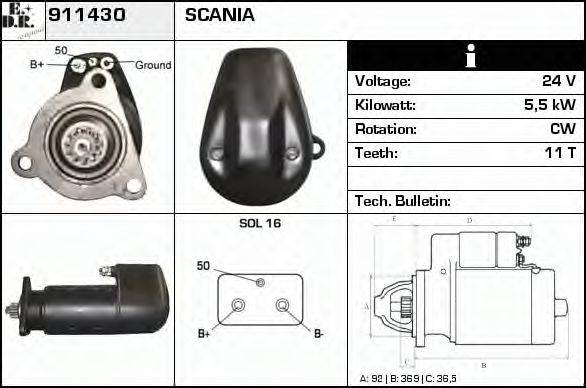 EDR 911430 Стартер