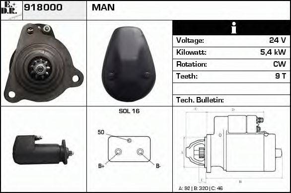 EDR 918000 Стартер