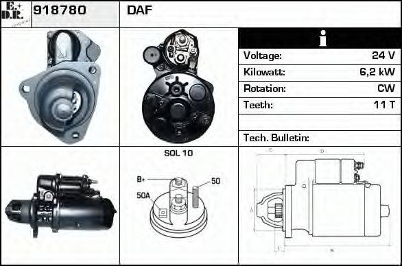 EDR 918780 Стартер