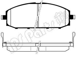 IPS PARTS IBD1178 Комплект гальмівних колодок, дискове гальмо